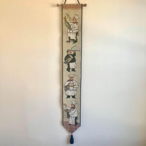 Kitchen Scroll Wall Art Tapestry